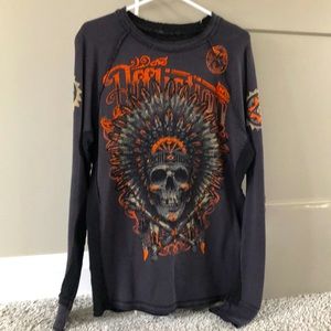 Reversible long sleeve Affliction shirt